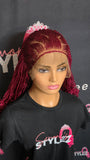 Cornrow Criss-Cross Twist Braided Wig by Crowned by Semone