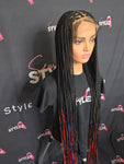 Rainbow Tips Full Lace Wig