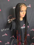 Rainbow Tips Full Lace Wig
