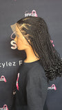 Cornrow Criss-Cross Twist Braided Wig by Crowned by Semone