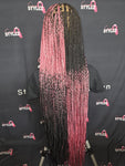 Pink and Black Full Lace Wig