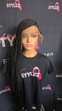 Lemonade Braids with Small Knotless Braids Full Lace Braided Wig by Crowned by Semone