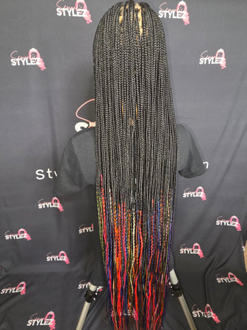 Rainbow Tips Full Lace Wig